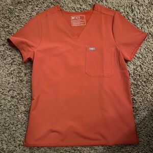 Figs Terracotta Scrubs Set (top and pants sold together)